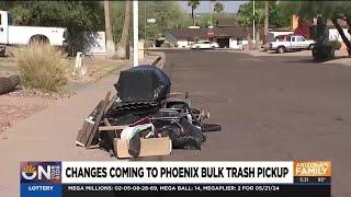 Phoenix makes big changes to its bulk trash pickups in neighborhoods