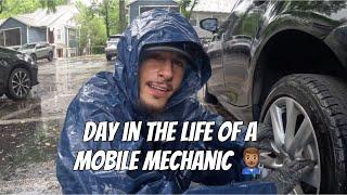 Day In The Life - Mobile Mechanic (Working In The Rain) - First YouTube Video