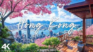 Hong Kong 4K - موسيقى مريحة مع مقاطع فيديو طبيعية جميلة (فيديو 4K Ultra HD)