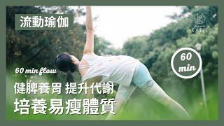 60分鐘流動瑜伽-健脾養胃 提升代謝培養易瘦體質 60 min flow yoga { Flow with Katie }