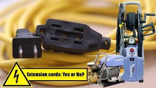 Extension cords: Yes or NO? Kranzle USA Pressure Washer | Official Answer