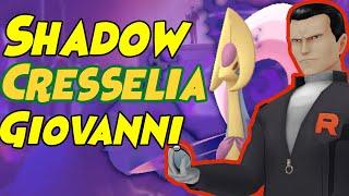 First Look at How to Beat Giovanni SHADOW CRESSELIA Team in Pokemon GO! (Below 1500cp)