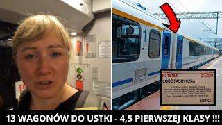 SZOK WAKACYJNY POCIĄG IC LAZUR ciągnie 4,5 (PÓŁ) wagonów 1 klasy TŁUMY OPÓŹNIENIA WARSZAWA STOI !!