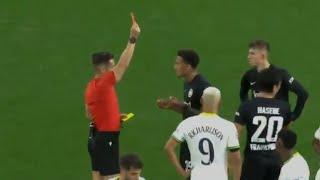 Tuta red card vs Tottenham !  Eintracht Frankfurt vs Tottenham ! 1-1