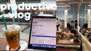 productive vlog singapore  | med school acceptance, working, pilates