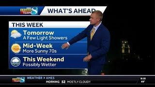 Iowa weather: Slight chance of rain, plus more fall temps