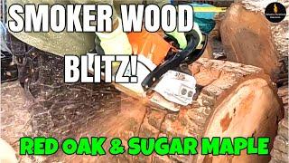 SMOKER WOOD CUTTING BLITZ! #FIREWOOD