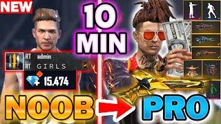 Free Fire new account to *PRO* new events - look how it became 