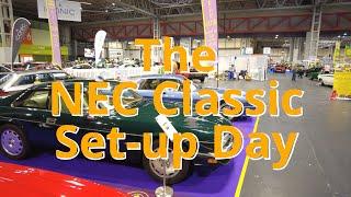 NEC Classic Car Show 2024 Set Up Day