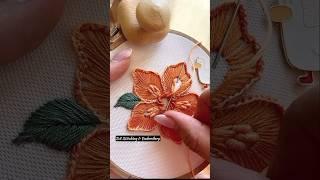 So gorgeous & easy hand embroidery #shorts #trending #stitch #embroidery #ytshorts #newstitch