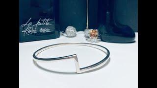 Sterling Silver Zig Zag Bangle