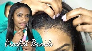 MUST SEEStraight Braiding hair as Crochet Braids⁉️@Outre BraidBabe