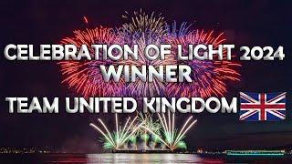 Team United Kingdom: Celebration of Light 2024 Winner + Drone Show [4K]