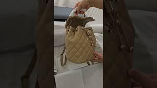 샤넬 어반스피릿 백팩 다크베이지 캐비어 카프스킨/CHANEL Urban Spirit Backpack Dark Beige Calf