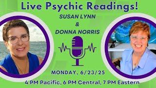 LIVE Psychic Readings For PETS & People With Donna & Susan Lynn