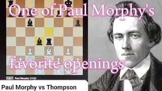 Paul Morphy vs Thompson