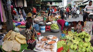 Phnom Penh Morning Street Market - Fresh Natural Beer, Vegetable, Rural Fish & More @Town Market