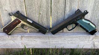 CZ Shadow 2 vs Springfield Ronin 1911 - Single-Action 9mm Shootout!