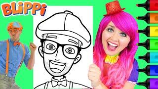 How To Color Blippi | Markers