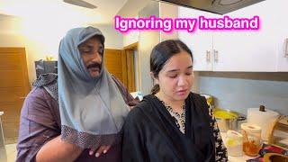 Ignoring my husband for 24 hours | Aayat ka school | Sitara yaseen vlog