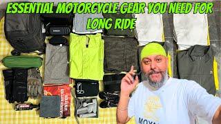 Essential Motorcycle Gear You Need For Long Ride ️ | Rideon with jagjit