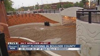 Heavy flooding in Boulder