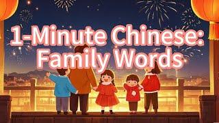 1-Minute Chinese: Family Words