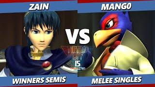 Tipped Off 15 TOP 8 - Mango (Falco) Vs. Zain (Marth) Smash Melee - SSBM