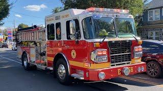 ⁴ᴷ ** Brand New & 1st Video **  Philadelphia Fire Department Engine 56 Responding { Federal Q Horn }