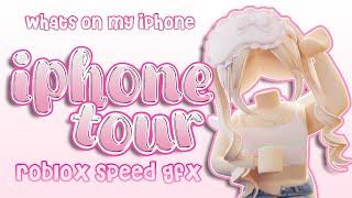 What's on MY IPHONE Tour  Roblox Speed GFX