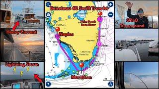 Beneteau 48 Swift Trawler Turnaround Through the Florida Keys | Storms, Strong Tides & Sunset Magic