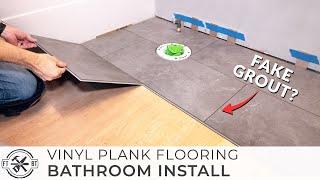 How to Install Vinyl Plank Tiles in a Bathroom 