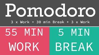 Pomodoro Technique  - Tekniği 6 h = 6 x work 55 / 5