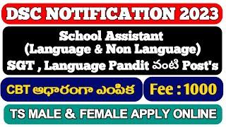 TS DSC Detailed Notification 2023 In Telugu || DSC | TRT - 2023 || By Notifications Academy