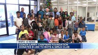 Coach Larry Chapman Foundation donates $1,000 to Boys & Girls Clubs of the River Region