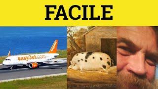  Facile - Facile Meaning -Facile Examples - Autoantonyms - Facile in a Sentence