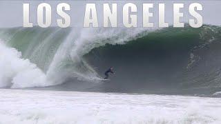 Huge DEADLY surf in Los Angeles