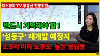 [팍스경제 TV 부동산 가이드 박유란 전문가] 반드시 기억해야 할 성동구의 마지막 미개발지 용답동, 2.5억 투자 가능한 재개발 예정지