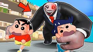 Can Shinchan Escape Evil Mr Yummy Supermarket?  | Roblox Mr Yummy's Supermarket Obby | Funny Game 