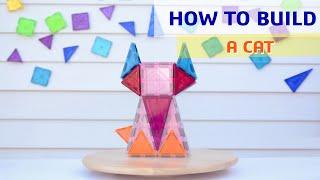 Magnetic Tiles Ideas - HOW TO BUILD A CAT