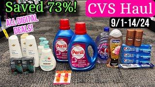 CVS Haul- Saved 73% This Week! All digital coupon deals! 9/1-14/24