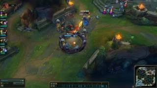 [LoL] Caitlyn 1v4 quadra kill