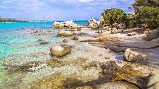 Beautiful Beach Spiaggia di Cala Ginepro in Italy - Calming Sea Sounds