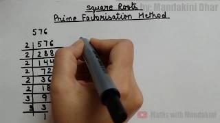 Square Roots Prime Factorisation Method