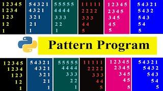 Number Pattern | Part 3 | Python Pattern Programs