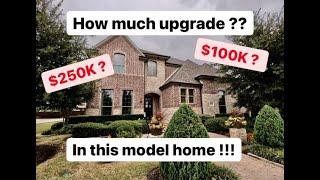 How much upgrade does this model home have?