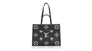 Louis Vuitton Monogram Empreinte Bicolor Onthego MM Noir