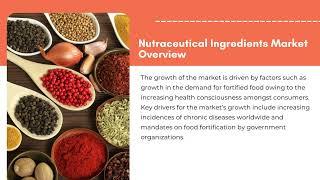 Nutraceutical Ingredients Market Growth Report 2023 | Exactitude Consultancy Reports