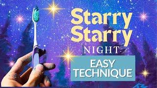 WOW! You Can Use a Toothbrush to Create Stars - Pastel Painting Tutorial