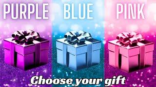 Choose your gift ||3 gift box challenge||2 good & 1 bad|| Purple, Blue & Pink #choosebox #gift